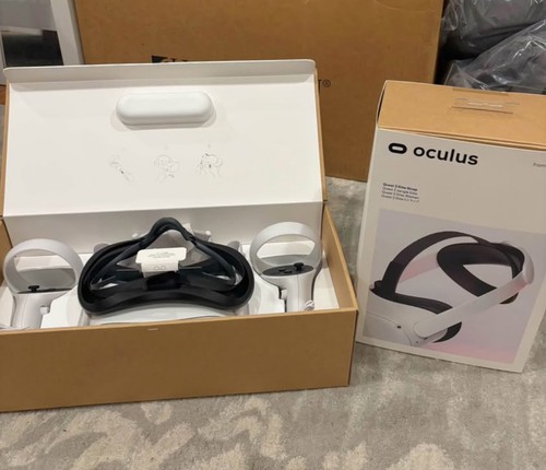 Meta Oculus Quest 2 128GB Standalone VR Headset - White WITH Elite Head Strap
