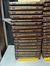 LOUIS L'AMOUR LEATHERETTE HC BOOKS SACKETT BANTAM WESTERN - Pick Your Title Menu