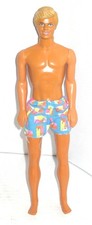 Vintage 1988 Mattel Hawaiian Fun 12" Ken Doll Blonde Hair with Shorts Only READ