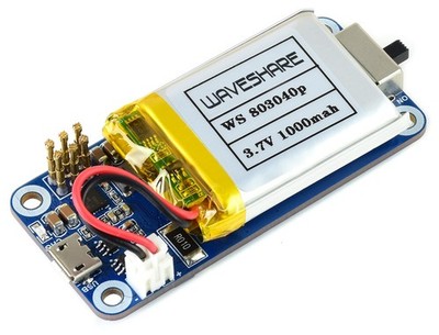 Waveshare UPS HAT C für Raspberry Pi Zero, I2C Batterieüberwachung, Li-po