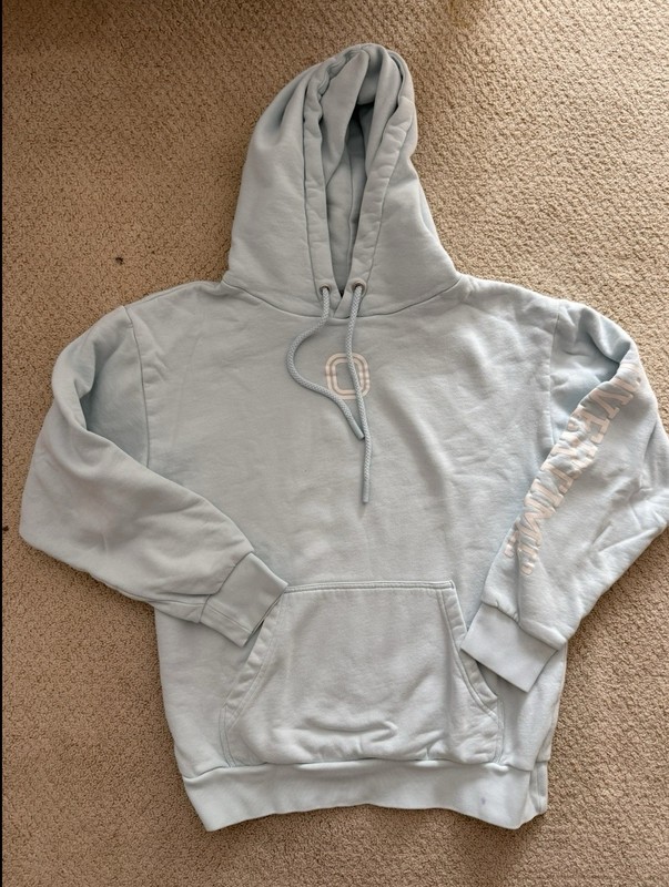 Overtime Adult Classic Hoodie size Small in light blue