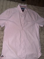 Superdry Men’s Short Sleeve Button Shirt Pink Casual Size M 