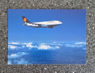 Postkarte Lufthansa Airbus A310 Flugzeug 90er Rarität Vintage NEU