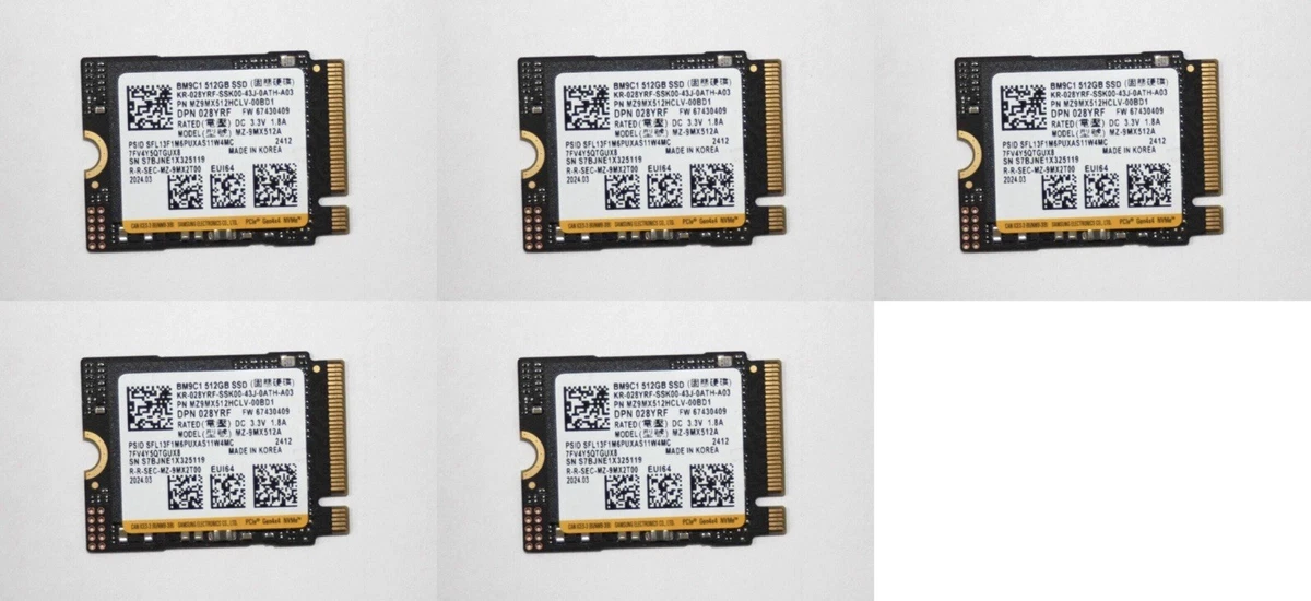 Las mejores ofertas en Las unidades de estado sólido Samsung 512GB