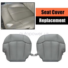 For 1999-2002 Chevy Silverado Tahoe Driver Passenger Bottom Seat Cover Gray