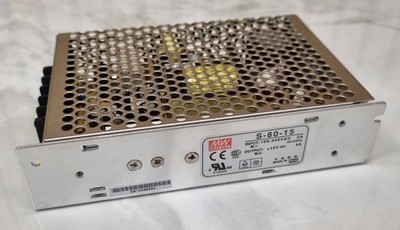 Mean Well S-60-15 Schaltnetzteil Netzteil Trafo 15V 4A 60W AC DC Einbaunetzteil