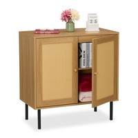 Kommode Beistellkommode Sideboard KüChenschrank Beistellschrank Rattan-Kommode