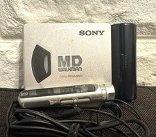 SONY MZ E55 MD Walkman Portable MD Player Used Case Included Authentic