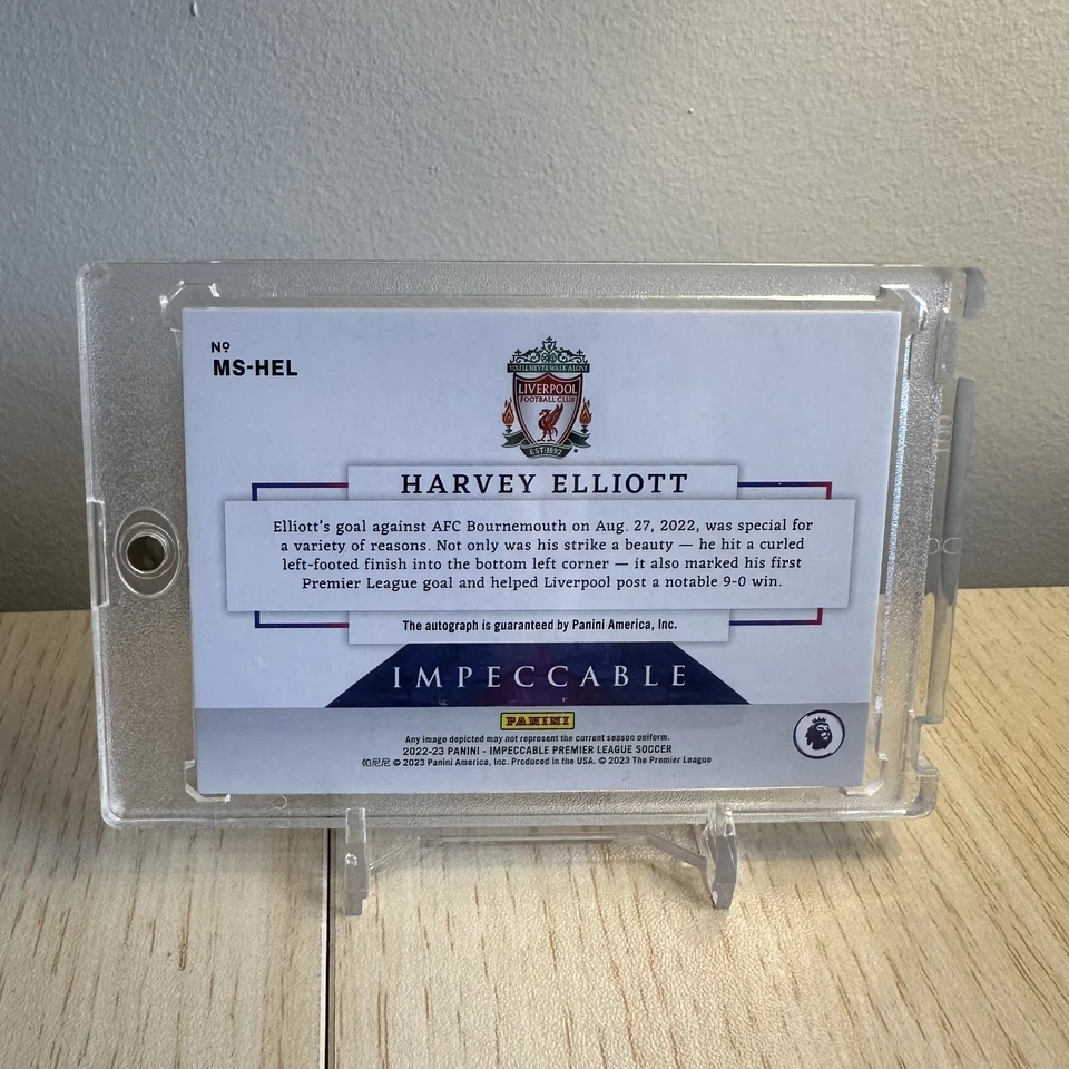 2022/23 Panini Impeccable Masterstrokes Harvey Elliott Auto /5 (Liverpool) - Image 2 of 2
