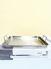 Used* MISEN 18” Roasting Pan Stainless Steel Roasting Pan with Handles Easy Grip