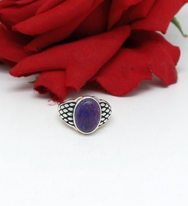 Gorgeous NWOT JTV  Purple Turquoise  Ring  Size 10  6.9g  CAT RESCUE