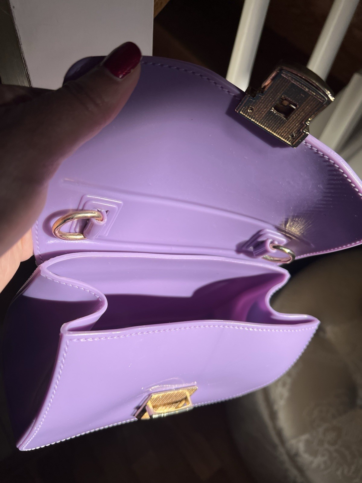 Lavender Handbag - image 6