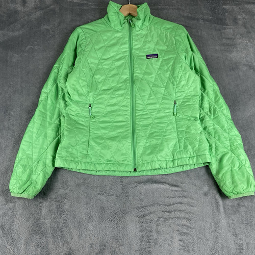 Patagonia Women’s Quilted Nano Puff Jacket Aloe Green Size M - Picture 1 of 19