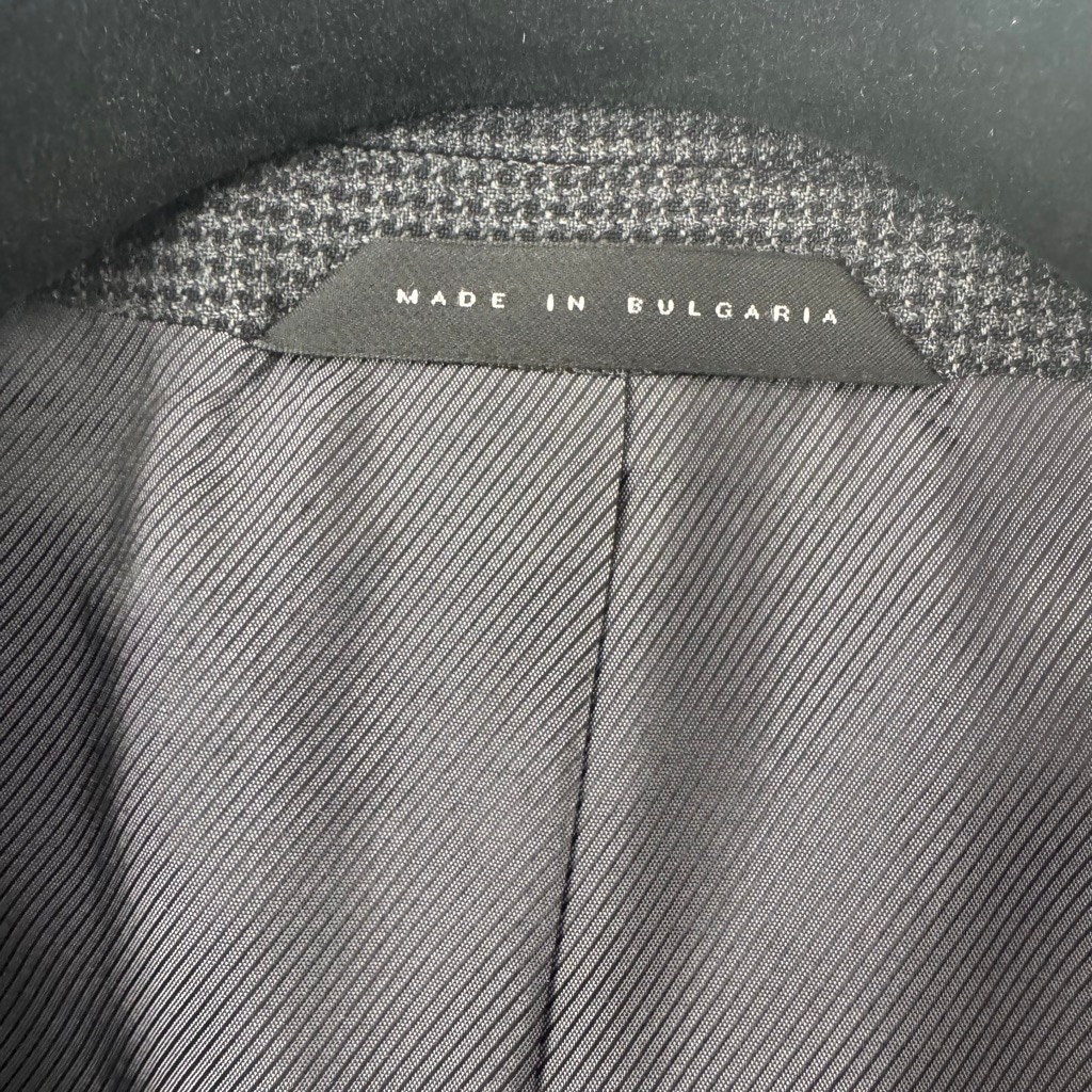 Men's BOSS Hugo Boss Gray Houndstooth Sport Coat Blazer 42R thumbnail 12