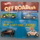 Vintage Hot Wheels 1985 - OFF ROAD 4x4 - Special Pack of 4 Cars Malaysia