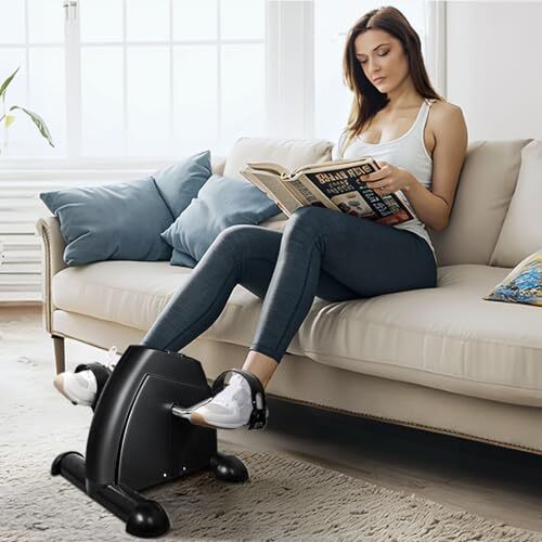 Mini Exercise Bike Under Desk Bike Pedal Exerciser Portable Foot Cycle Arm & ... - Picture 6 of 8