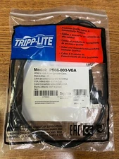 Lot of 5 Tripp Lite HDMI to VGA Active Converter Cable, 3 ft P566-003-VGA