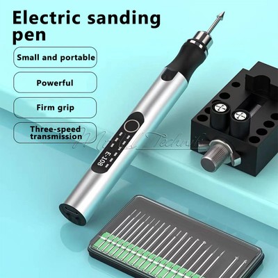 10W Electric Engraver Drill Pen Set Mini Grinding Machine 3 Gears Rotary Tool