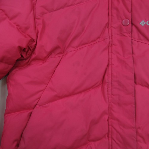 Columbia Coat Youth Large Long Sleeve Full Zip Girls Outdoors Hood Pink - Picture 2 of 12