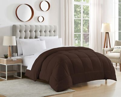 Dorm Room Essentials College Bedding Comforter 1 Piece Queen Size Solid Color Du