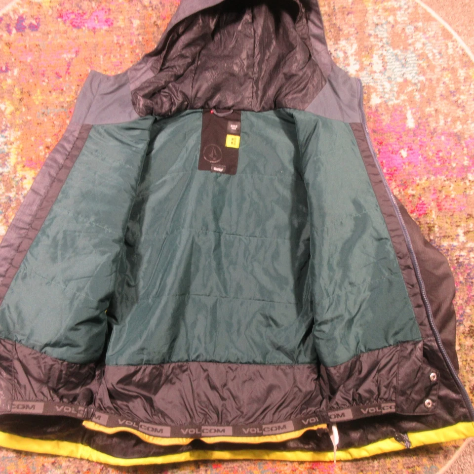 Chaqueta de Snowboard Volcom Juvenil M Negra Gris Amarilla Esquí Invierno Nieve Ventilada Usada en Excelente Condición Foto 4 de 4