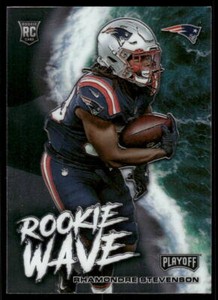 2021 Panini Playoff #RW-RST Rhamondre Stevenson Rookie Wave