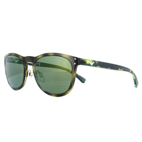 Emporio Armani Sunglasses Opal Green Gradient EA 2058 Retro Oversized 70s Emporio Armani Sunglasses 2058 30108E Matt Gunmetal Opal  main image 3