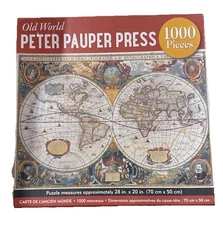 Peter Pauper Press - "OLD WORLD MAP" - 1000 Pcs Jigsaw Puzzle