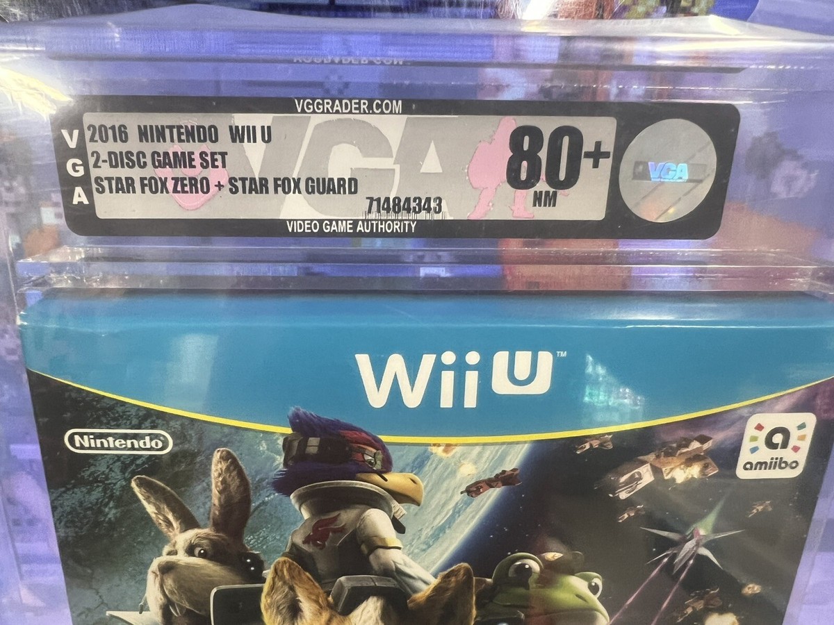 WiiＵ 2016 Wii U Star Fox Zero + Star Fox Guard Graded VGA 80+ NM BRAND