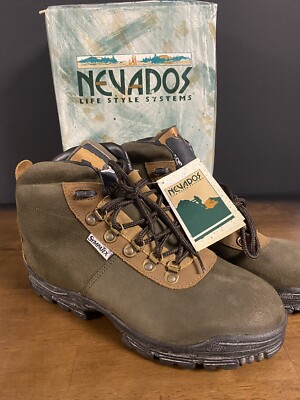 Nevados Mens Hiking Outdoor Leather Boots Shoes Size 9 New Dead stock