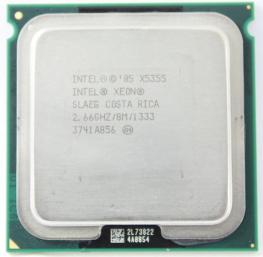 Matching pair Intel Xeon X5355 2.66GHz 8m 1333MHz LGA771 SL9YM CPU processor - Image 2 of 2