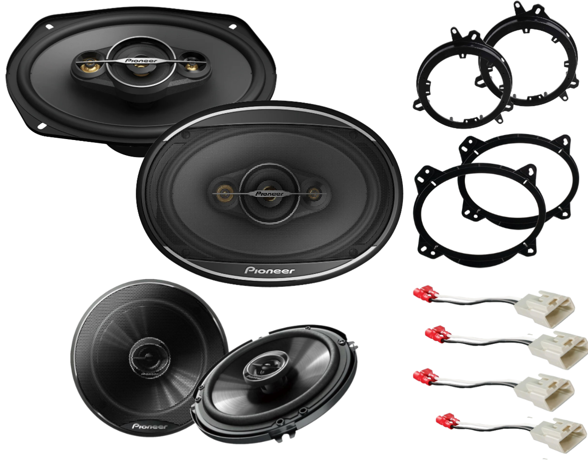 Pioneer Front & Rear Door Speaker install for 2003-2023 Toyota