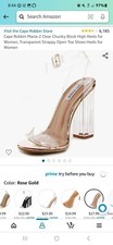 Cape Robbin Clear, Chunky, Block Heel 10 Never worn