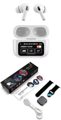 Gift Pack (X22 Pro Touch Screen Smart Watch with A10 Pro LCD Wireless Earbuds)