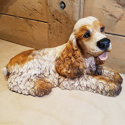 Homco Resin Cocker Spaniel Door Stop 1986 Large Figurine 14