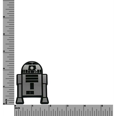 Star Wars R2-D2 Chrome Car Emblem Silver