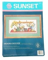 Treasures From Home Counted Cross Stitch Kit By Sunset on sale Treasures From Home Counted Cross Stitch Kit By Sunset on sale