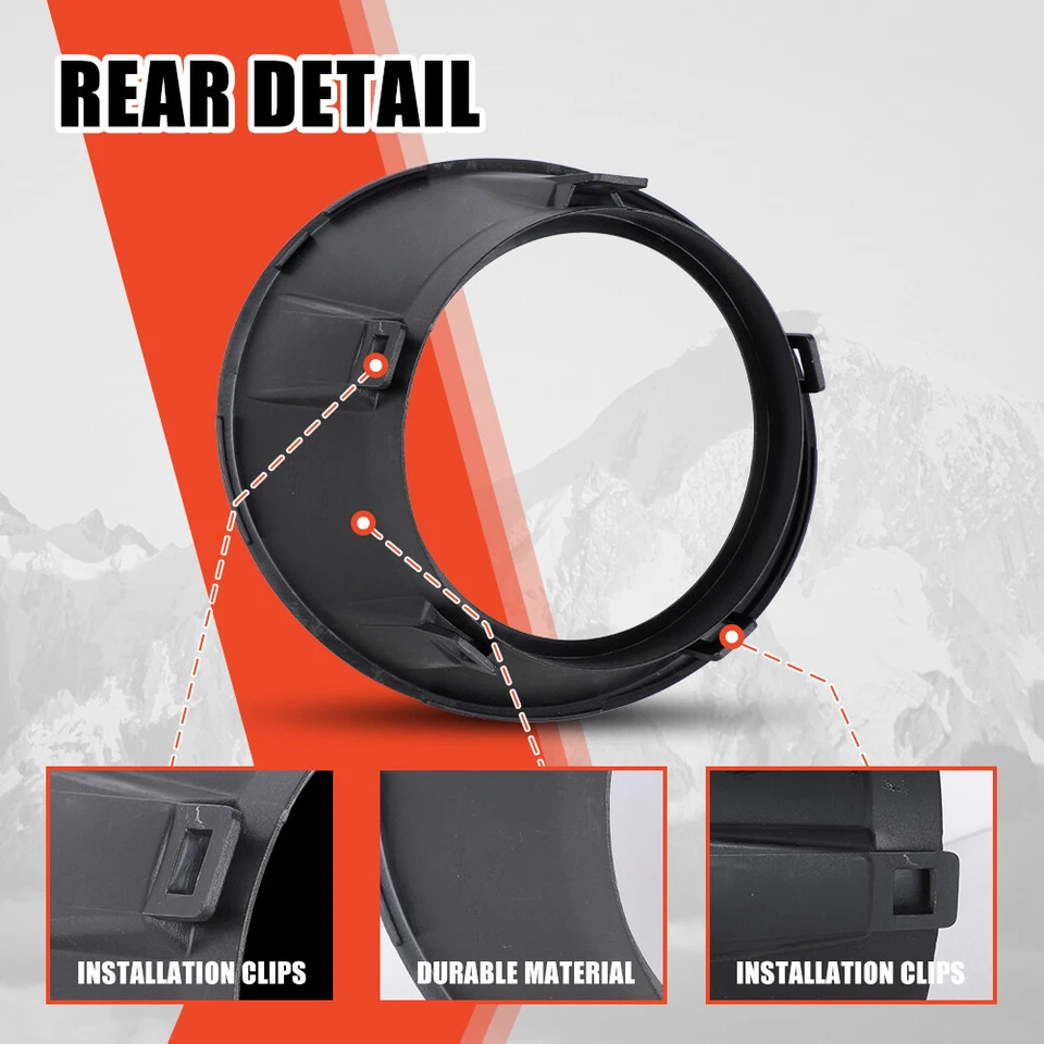 Fog Light Bezels For 2010 2011 2012 2013 Chevrolet Camaro Lamp Trim Covers Pair Foto 2 de 4