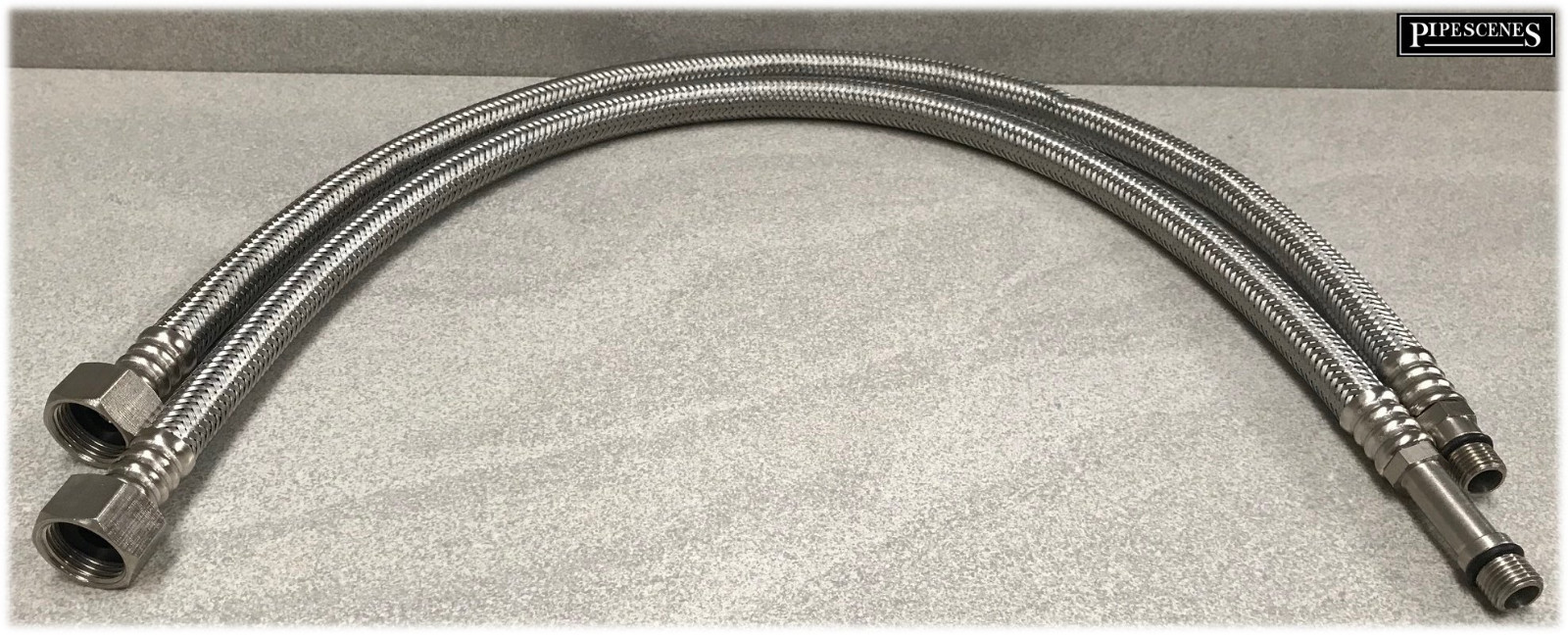 500mm Long 10mm / M10 x 3/8" Flexible Tap Tails for some Grohe