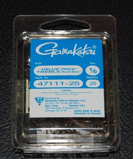Hameçon Gamakatsu Offset Weighted SWG-M – Taille 4/0 – 2.6g – Lot De 3 – Neuf
