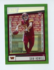 B505 SAM HOWELL RC 2022 SCORE END ZONE GREEN 3/6 ROOKIE UNC RARE SP HOT #304