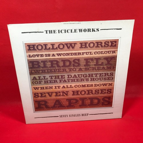 ICICLE WORKS Seven Singles Deep 1986 UK vinyl LP Love Is A Wonderful Colour B