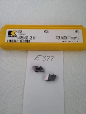 5 NEW KENNAMETAL NT 2R TOP NOTCH THREADING CARBIDE INSERTS GRADE: K68  (E377)