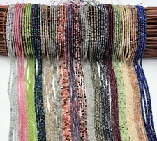 Wholesale Natural Gemstone Faceted Round Spacer Loose Beads Full Strand PRP661