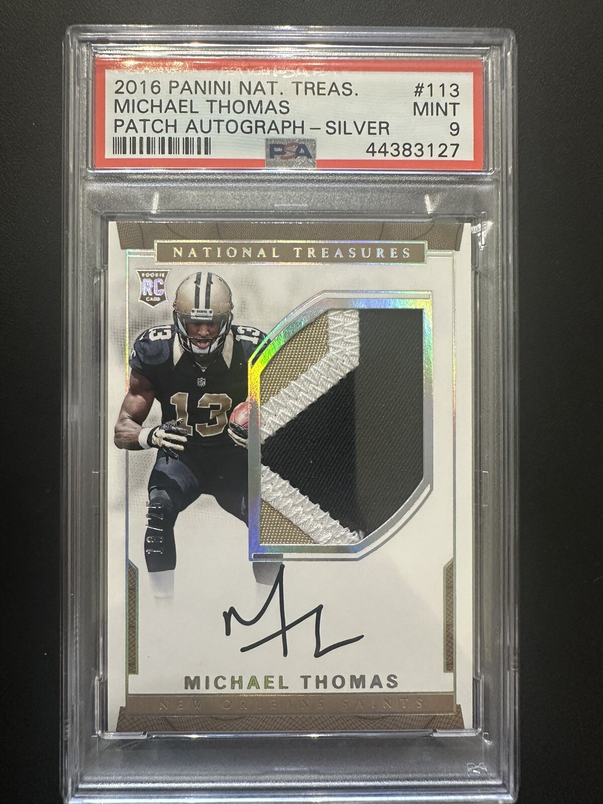 2016 National Treasures Michael Thomas #113 HOLO SILVER RC /25 Auto PSA 9 RPA!! view 4
