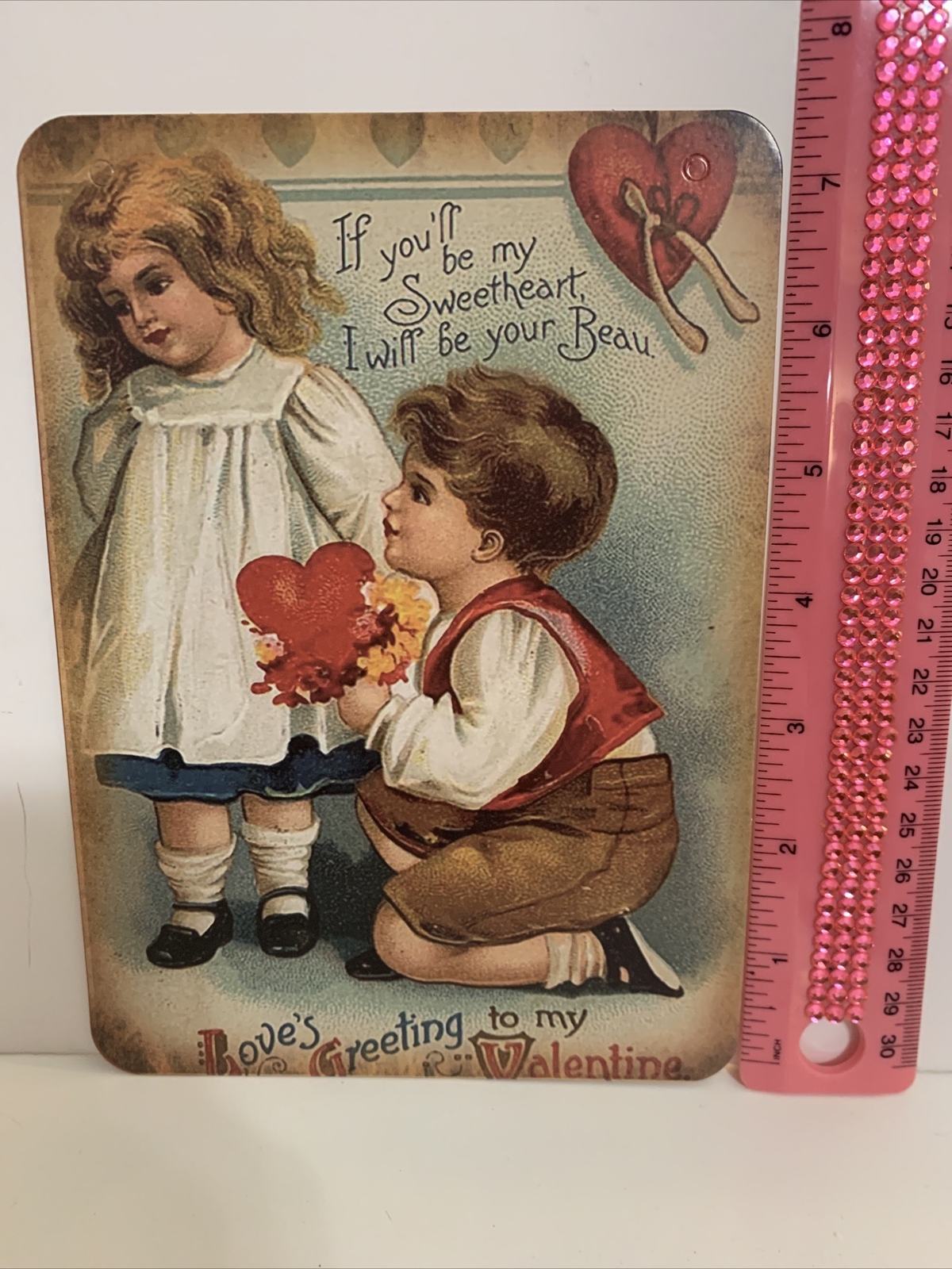 Valentine’s Day Decor VINTAGE STYLE Die Cut Cardboard 5 X 7” eBay