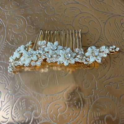 Anthropologie BHLDN Crystal & Beads Comb NEW | eBay display picture 2