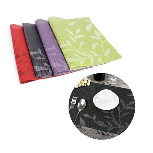 for Creative Heat-Insulation PVC Placemat Western Dining Table Mat Hotel Home - Picture 4 of 9