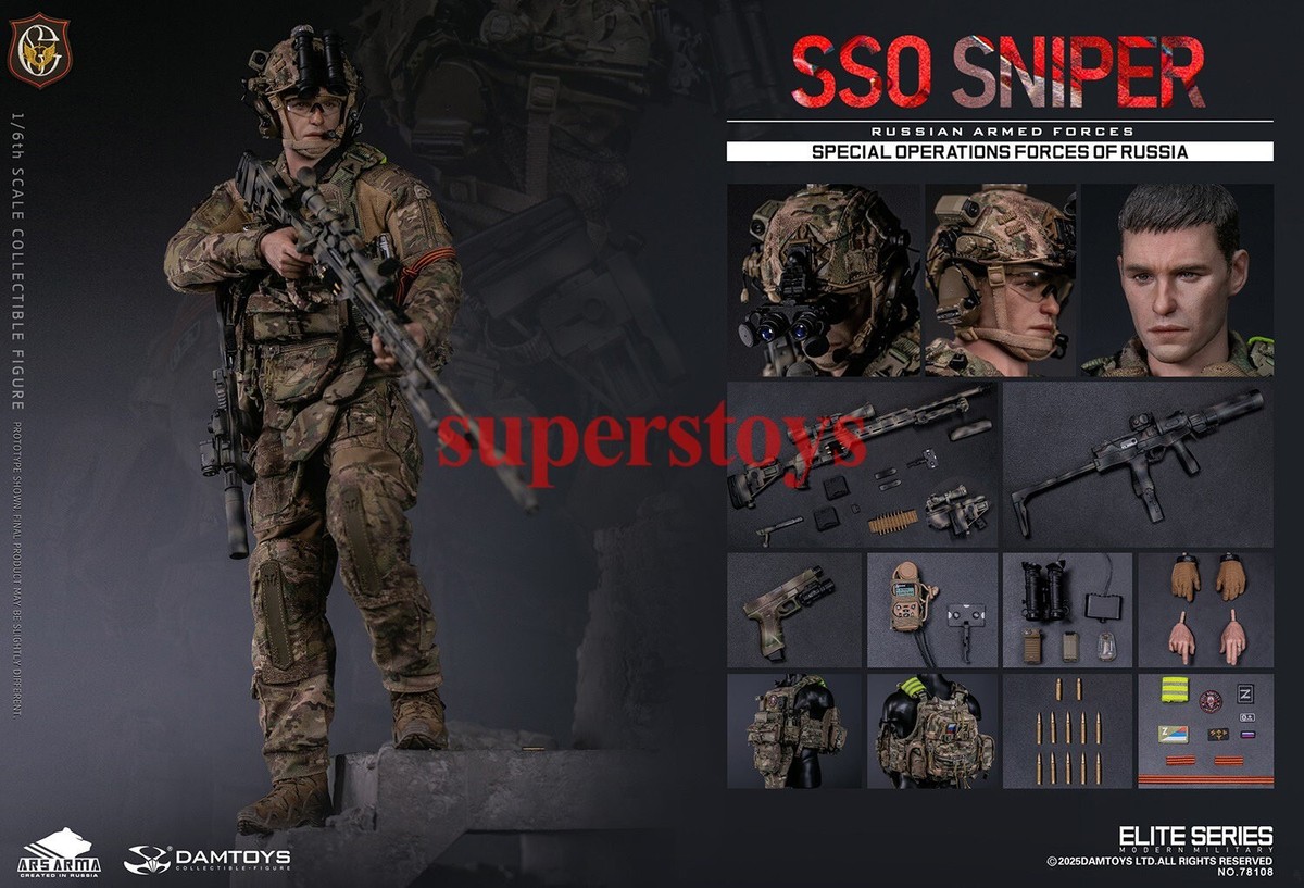 DAMTOYS 78108 Special Operations Forces of Russia SSO Sniper 1/6