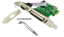 RS-232 Serial DB9 Port Parallel DB25 Port PCI-express Controller Card COM LPT